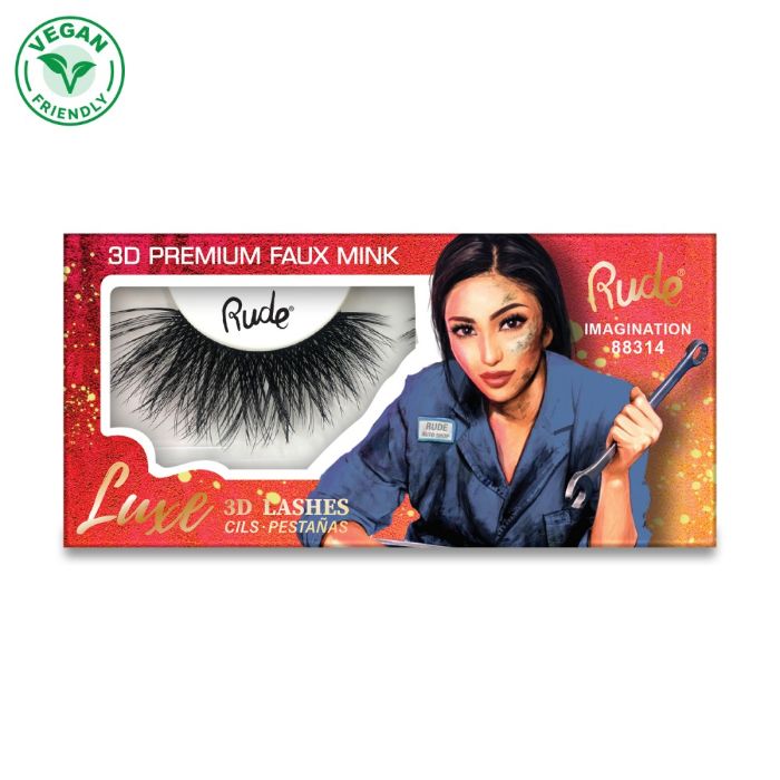 Svilene trepavice na traci Luxe 3D Korean Silk - Imagination | RUDE COSMETICS | Ecobeauty