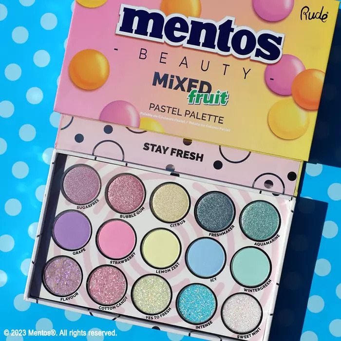 Mentos paleta senki i glitera za oči Palette Pastel 810079384624| Rude Cosmetics | Ecobeauty online
