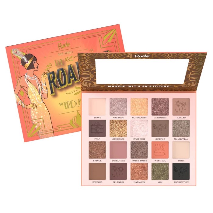 Paleta senki za oči The Roaring 20's INDULGENCE 24 g 810079381470 ⏐ RUDE COSMETICS ⏐ Ecobeauty