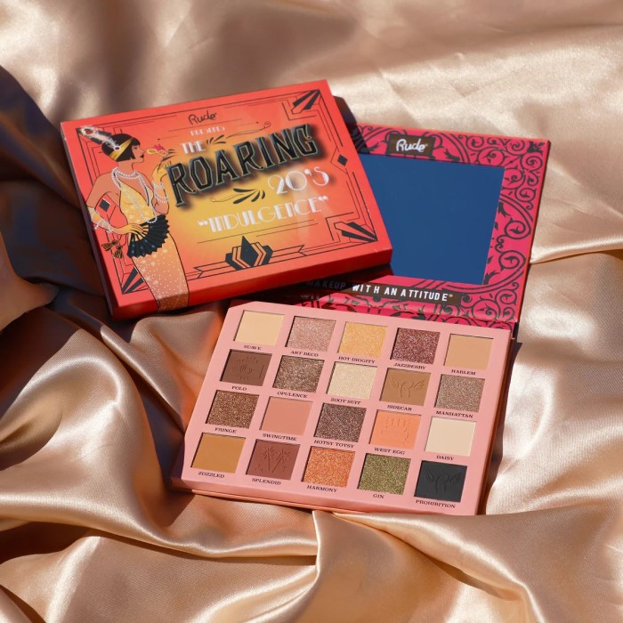 Paleta senki za oči The Roaring 20's INDULGENCE 24 g 810079381470 ⏐ RUDE COSMETICS ⏐ Ecobeauty