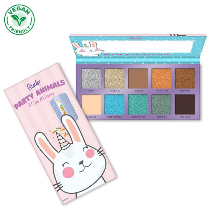 Paleta senki za oči Party Animal - RUgs RUnny | RUDE COSMETICS | Ecobeauty