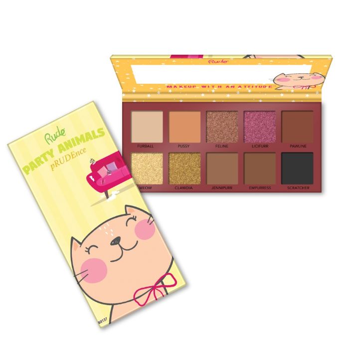 Set od 4 palete senki za oči sa po 10 boja Party Animal | RUDE COSMETICS | Ecobeauty