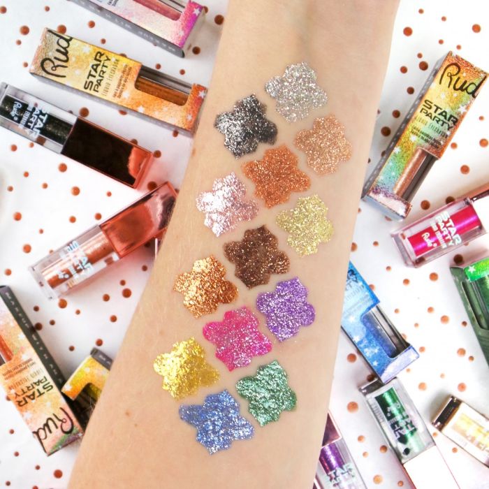 Tečna senka za oči sa šljokicama - Star Party | RUDE COSMETICS | Ecobeauty