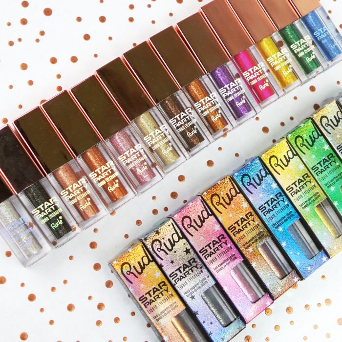 Tečna senka za oči sa šljokicama - Star Party | RUDE COSMETICS | Ecobeauty