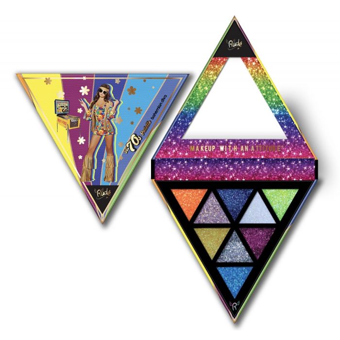 Set od 6 paleta senki za oči - The 70s Palette | RUDE COSMETICS | Ecobeauty