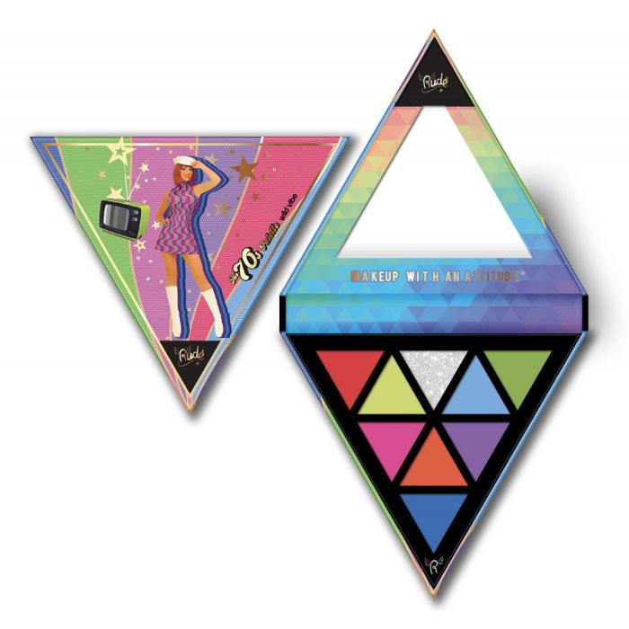 Set od 6 paleta senki za oči - The 70s Palette | RUDE COSMETICS | Ecobeauty