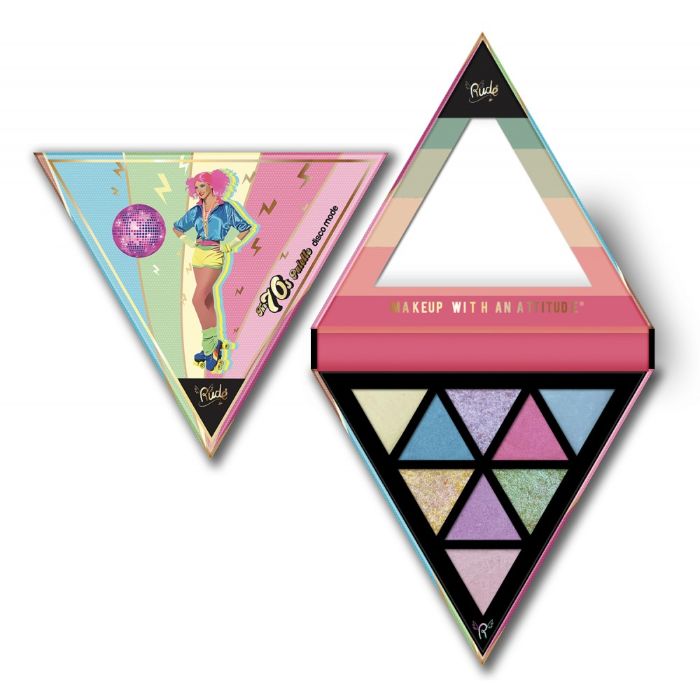 Set od 6 paleta senki za oči - The 70s Palette | RUDE COSMETICS | Ecobeauty