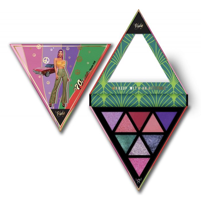 Set od 6 paleta senki za oči - The 70s Palette | RUDE COSMETICS | Ecobeauty