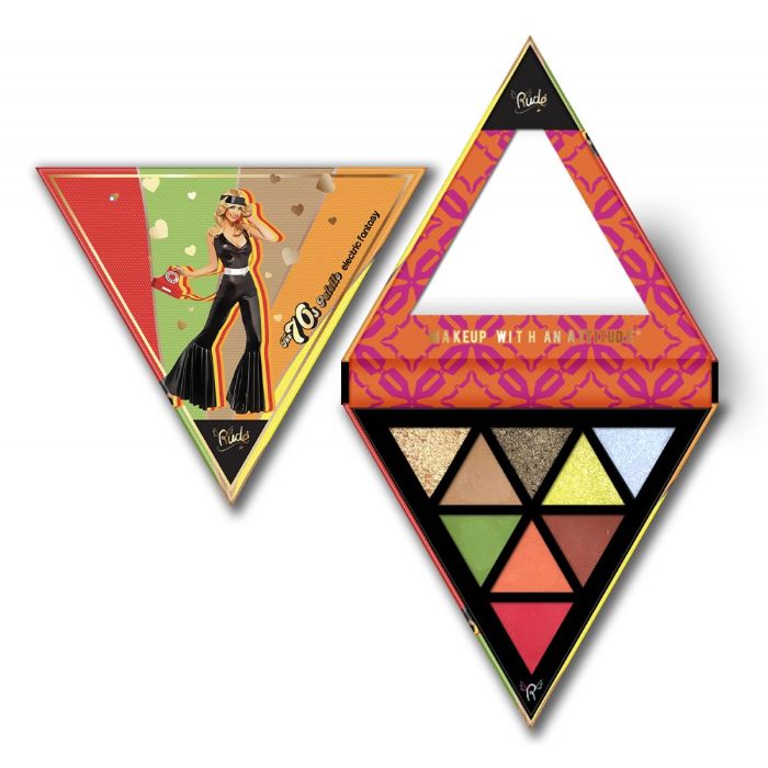 Paleta senki za oči The 70s - Electric Fantasy | RUDE COSMETICS | Ecobeauty