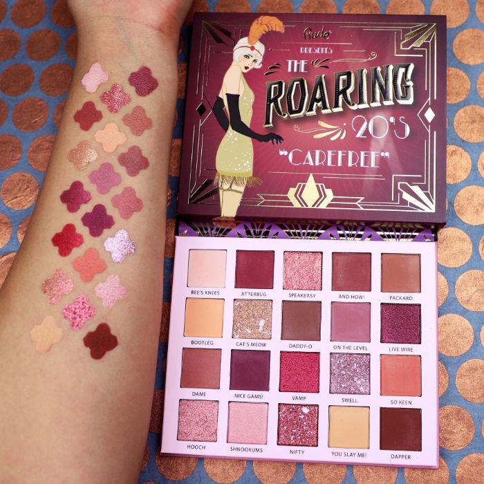 Paleta senki za oči THE ROARING 20 s - Carefree | RUDE COSMETICS | Ecobeauty