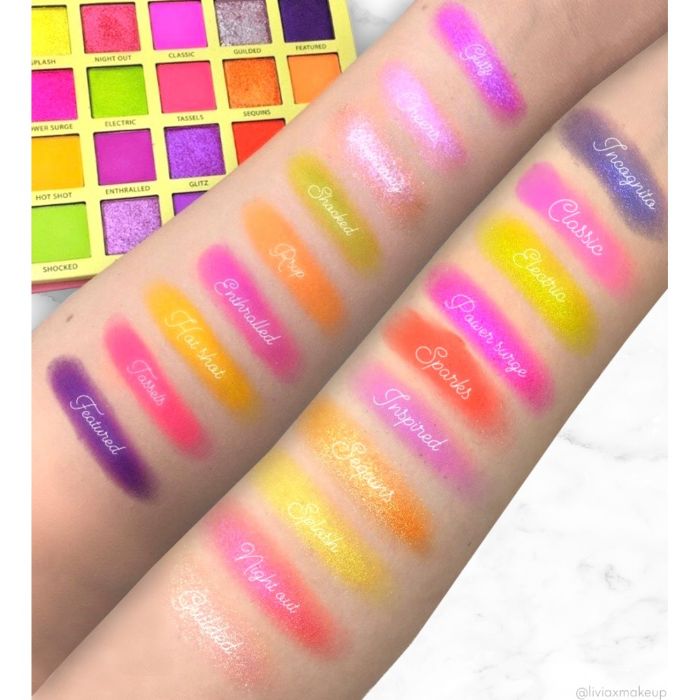 Paleta senki za oči THE ROARING 20 s - Neon | RUDE COSMETICS | Ecobeauty