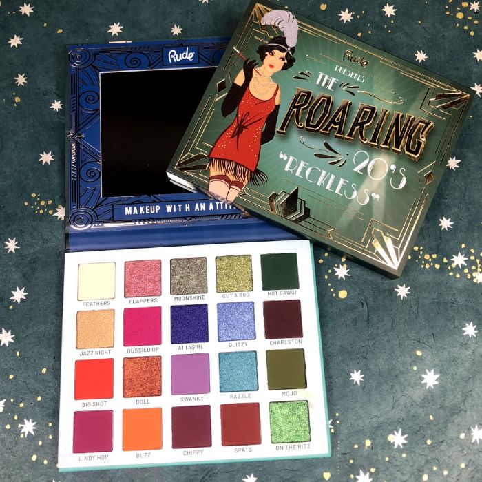 Paleta senki za oči THE ROARING 20 s - Reckless | RUDE COSMETICS | Ecobeauty