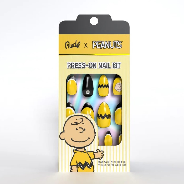 Set tipsi za nokte PRESS ON Peanuts 810079385010 ⏐ RUDE COSMETICS ⏐ Ecobeauty