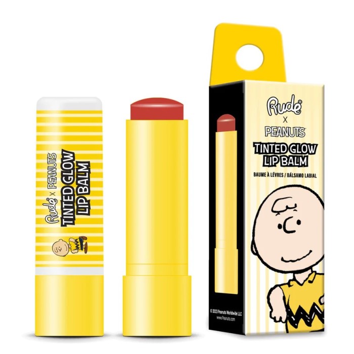 Tonirani balzam za usne za negu i sjaj Peanuts 4 g 810079384860 ⏐ RUDE COSMETICS ⏐ Ecobeauty
