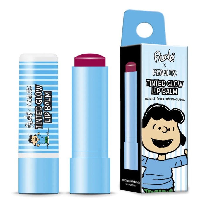 Tonirani balzam za usne za negu i sjaj Peanuts 4 g 810079384877 ⏐ RUDE COSMETICS ⏐ Ecobeauty