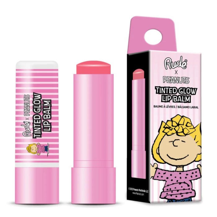 Tonirani balzam za usne za negu i sjaj Peanuts 4 g 810079384884 ⏐ RUDE COSMETICS ⏐ Ecobeauty