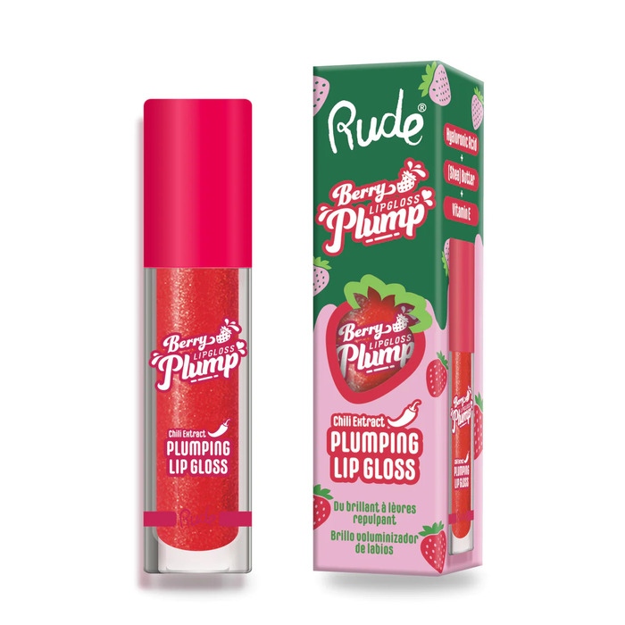  Sjaj za punije usne Berry Juicy Plumping Strawberry Kiss 810079383078 | Rude Cosmetics | Ecobeauty online