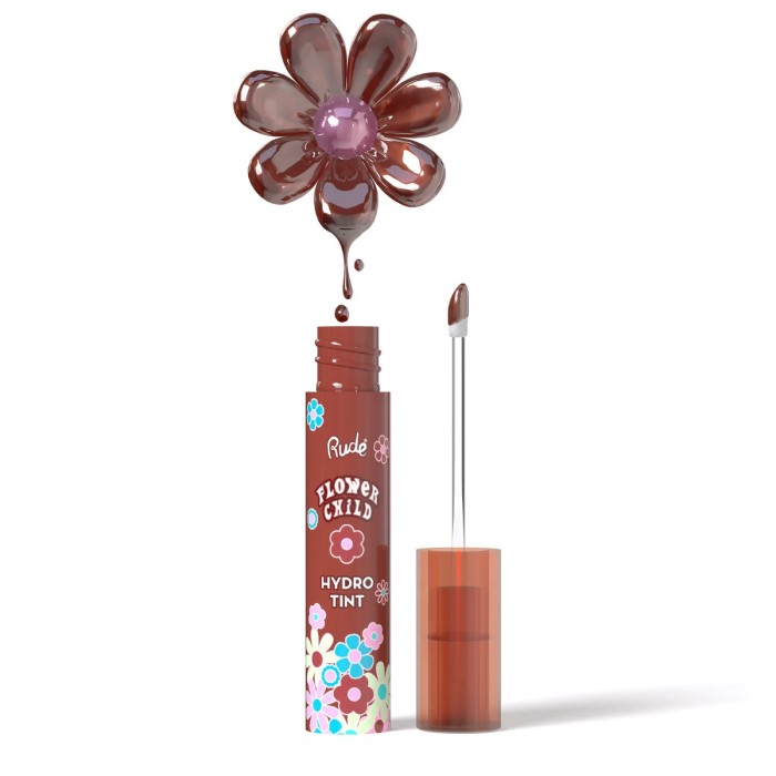 Tečni hidratantni ruž za usne FLOWER CHILD Chocolate Cosmo 3g 810079383573 ⏐ RUDE COSMETICS ⏐ Ecobeauty