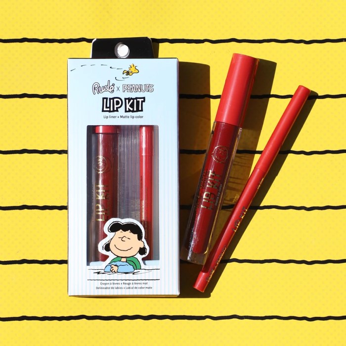 SET ZA USNE Peanuts - Kremasta olovka za usne i Tečni ruž u istoj nijansi 0.3 g/3.5 ml 810079384808 ⏐ RUDE COSMETICS ⏐ Ecobeauty