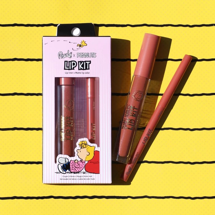 SET ZA USNE Peanuts - Kremasta olovka za usne i Tečni ruž u istoj nijansi 0.3 g/3.5 ml 810079384808 ⏐ RUDE COSMETICS ⏐ Ecobeauty