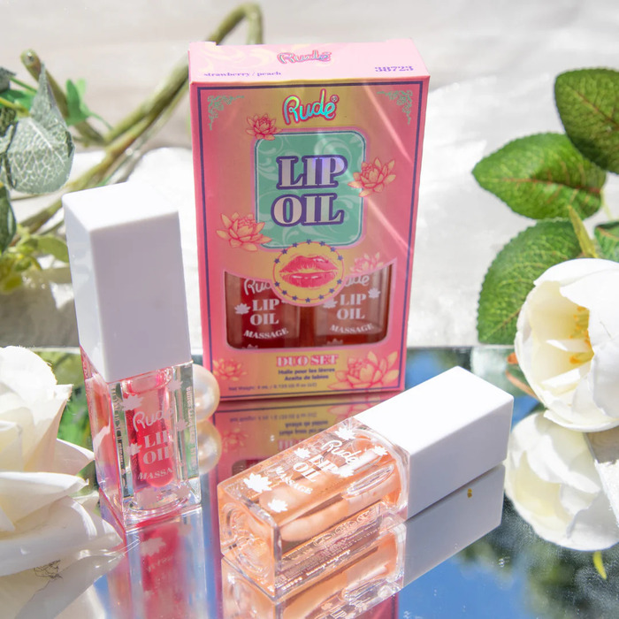 Ulje za usne - Duo set Jagoda i Breskva | Rude Cosmetics | Ecobeauty - 810079387236