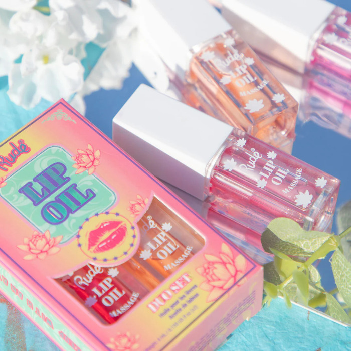 Ulje za usne - Duo set Jagoda i Breskva | Rude Cosmetics | Ecobeauty - 810079387236