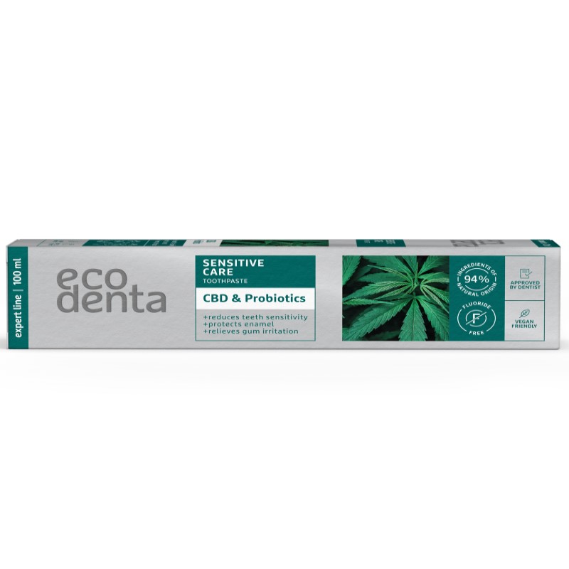 Ecodenta Expert Line pasta za osetljive zube sa CBD-om i probioticima 