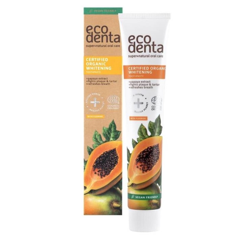Ecodenta organska pasta za izbeljivanje zuba sa ekstraktom papaje 75 ml | Ecobeauty