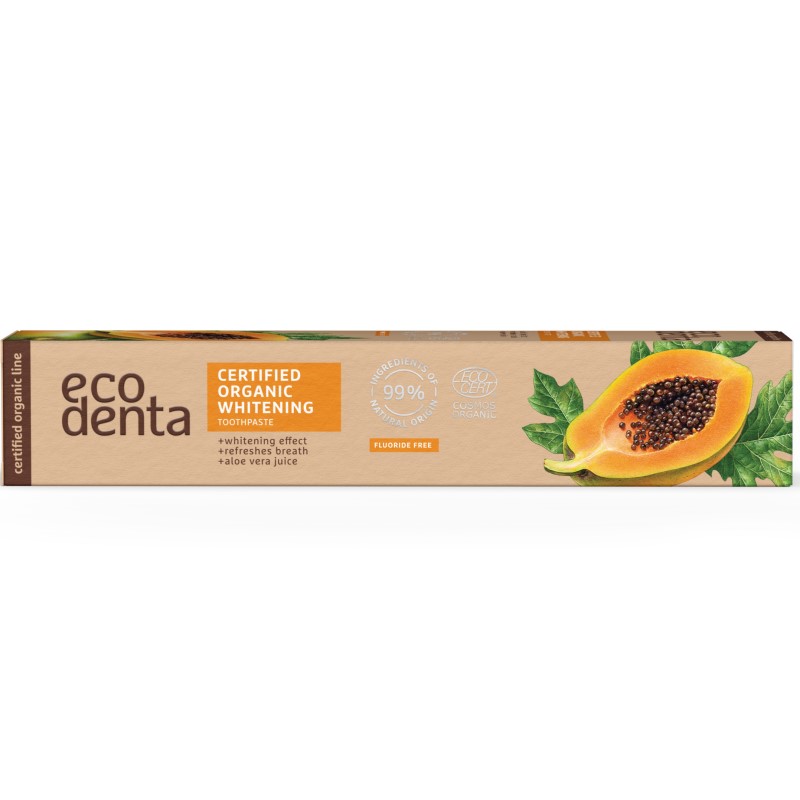 Ecodenta organska pasta za izbeljivanje zuba sa ekstraktom papaje 75 ml | Ecobeauty