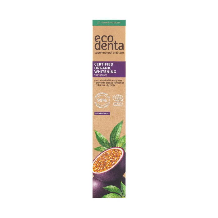 Ecodenta Organic pasta za izbeljivanje zuba sa enzimima i ukusom marakuje 75 ml | Ecobeauty