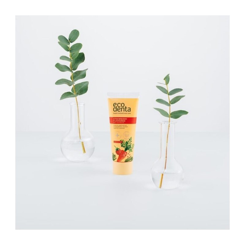 Ecodenta Green Line decija pasta za zube bez fluora sa ukusom sumske jagode 75 ml | Ecobeauty
