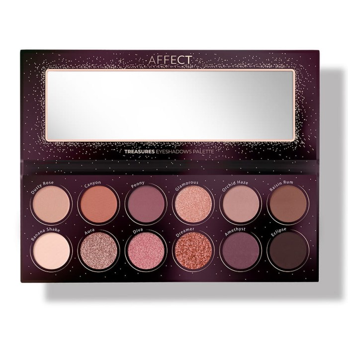 Paleta senki za oči Tresaures 5902414439481 Affect Cosmetis Ecobeauty