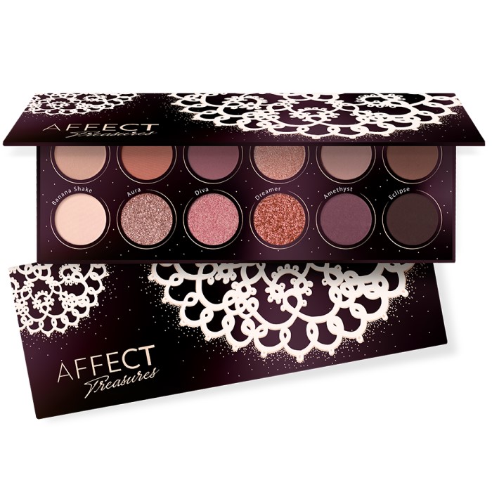 Paleta senki za oči Tresaures 5902414439481 Affect Cosmetis Ecobeauty